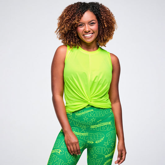 Worldwide Front Twist Mesh Tank Z1T001162