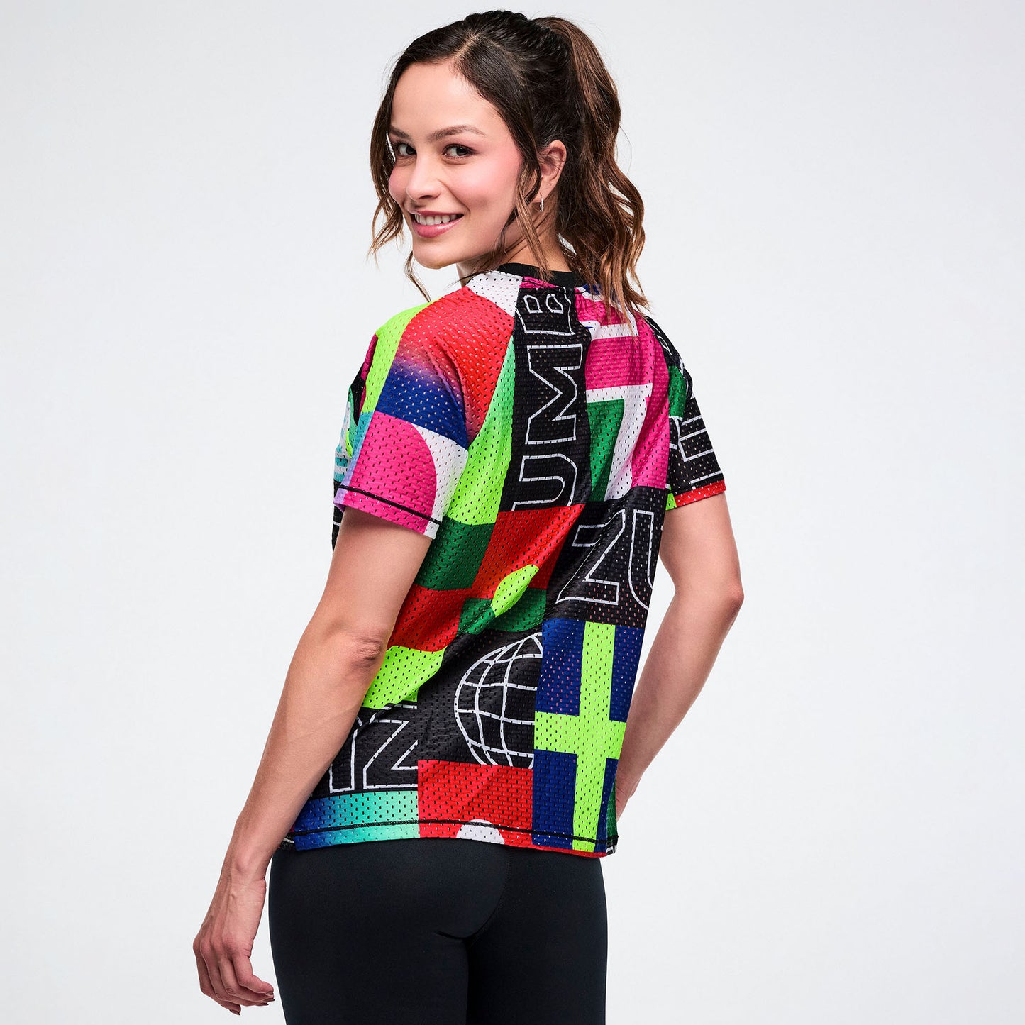 Worldwide Mesh Crew Neck Top Z1T001167