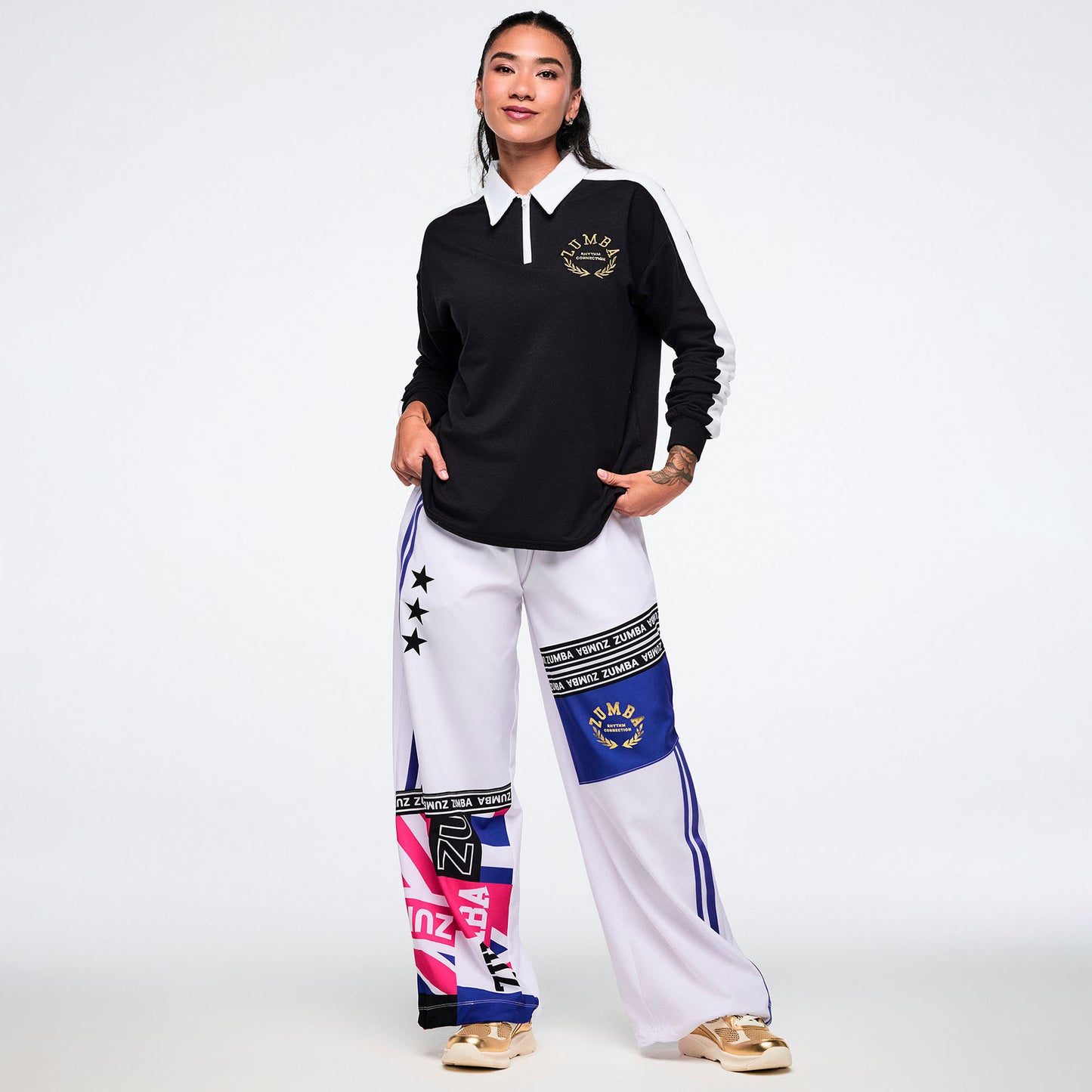 Worldwide Long Sleeve Zip Polo Z1T001172