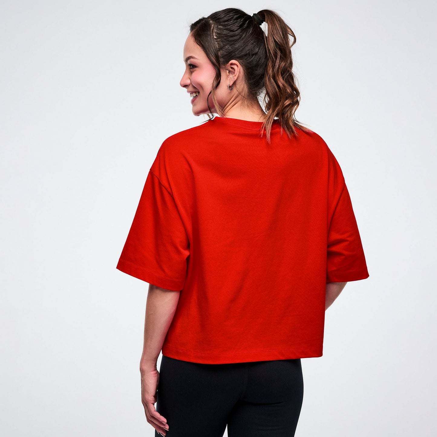 Worldwide Oversized Boxy Crop Top Z1T001173