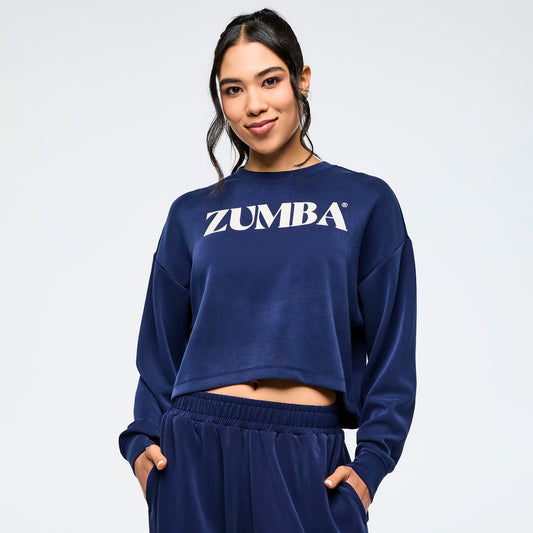 Apres Zumba Crew Neck Long Sleeve Top