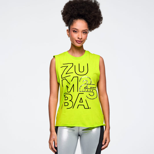 Zumba 25 Crew Neck Muscle Tank Z1T001187
