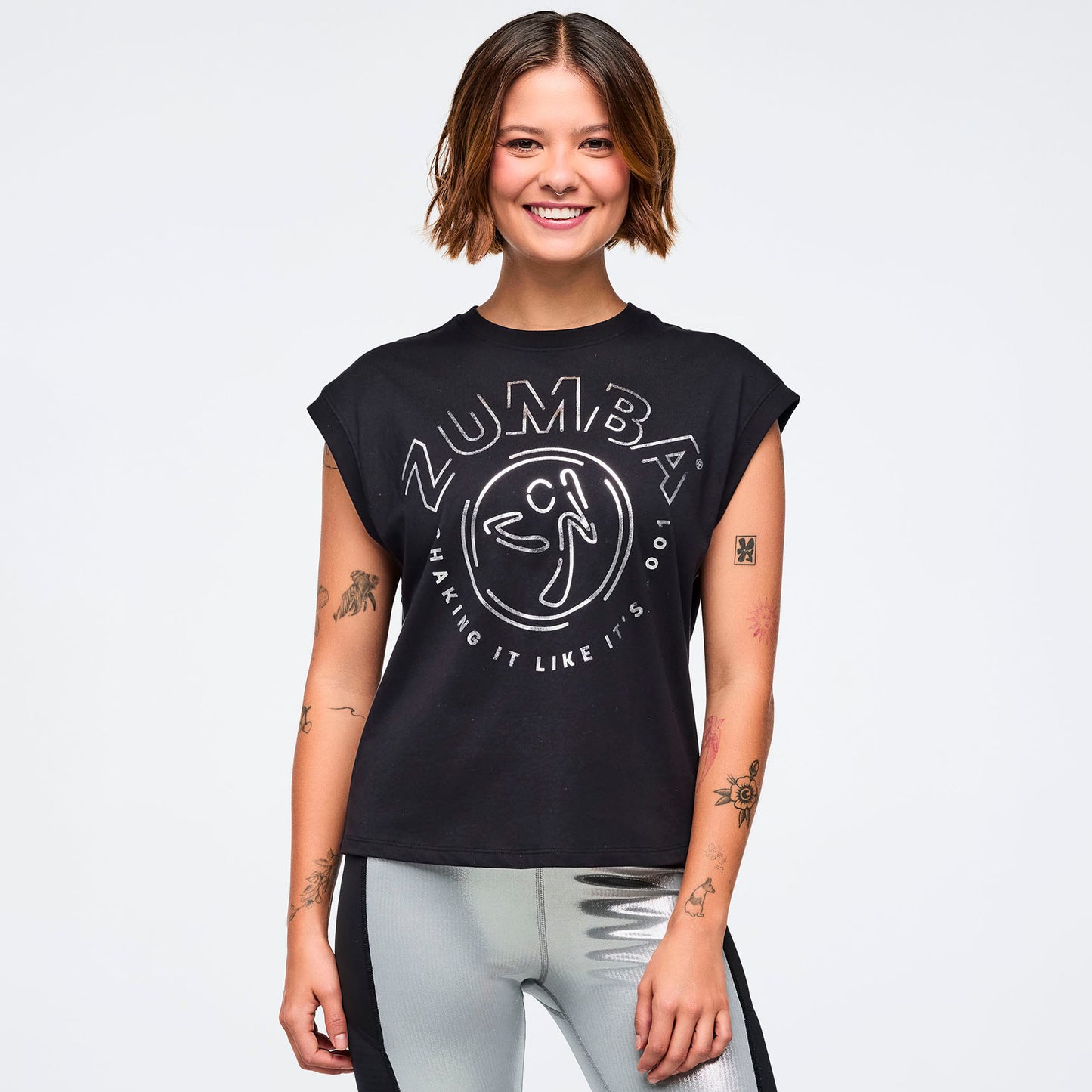 Zumba 25 Extended Shoulder Loose Tank Z1T001188