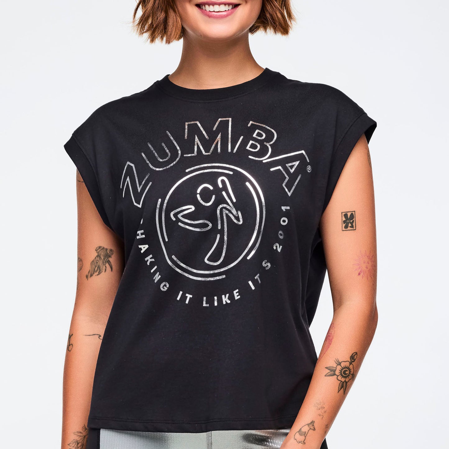 Zumba 25 Extended Shoulder Loose Tank Z1T001188