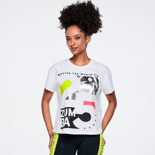 Zumba 25 High Low Crew Neck Top Z1T001189