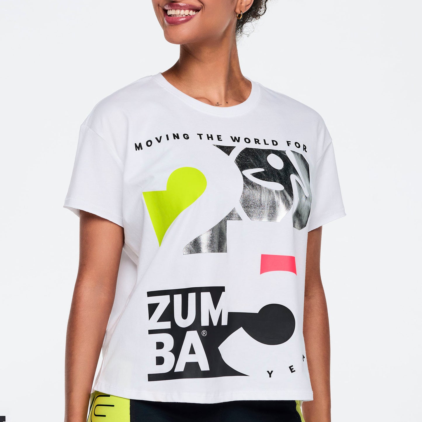 Zumba 25 High Low Crew Neck Top Z1T001189