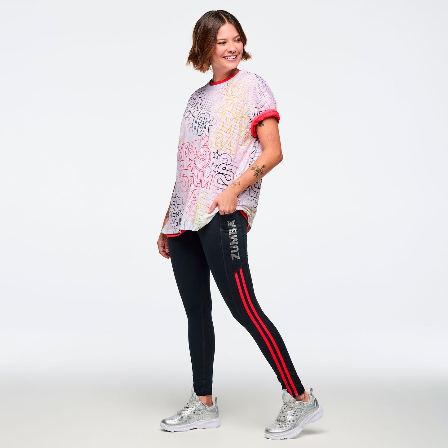 Zumba 25 Boxy Mesh Top Z1T001190