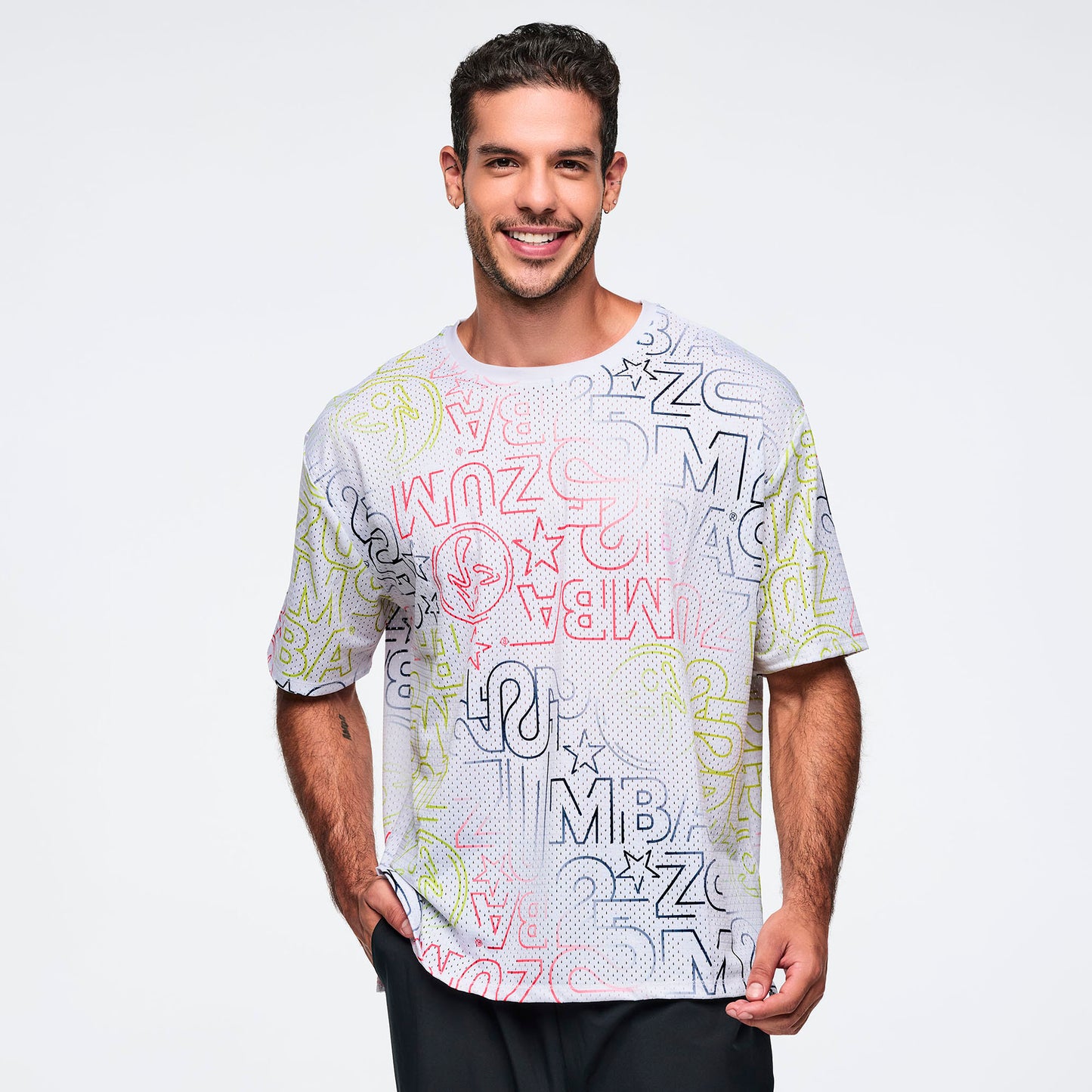 Zumba 25 Boxy Mesh Top Z1T001190