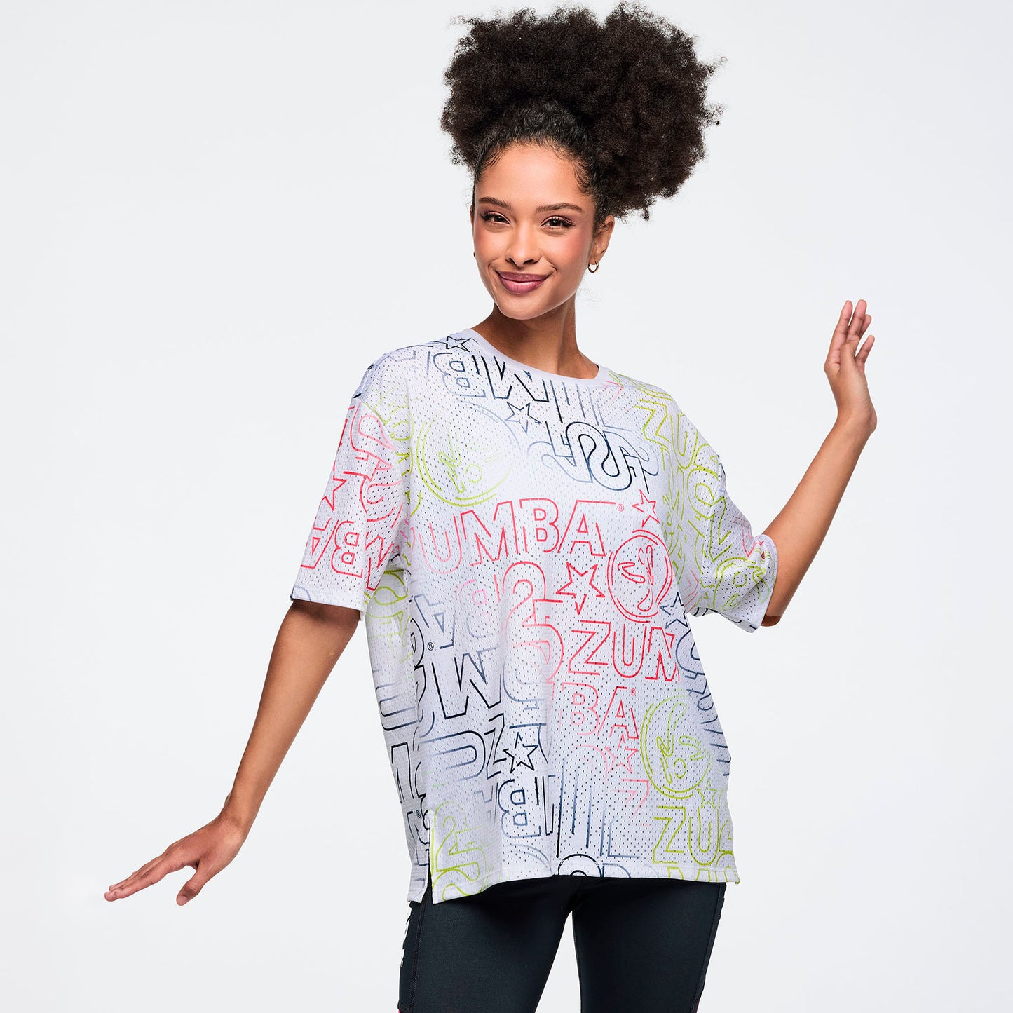 Zumba 25 Boxy Mesh Top Z1T001190