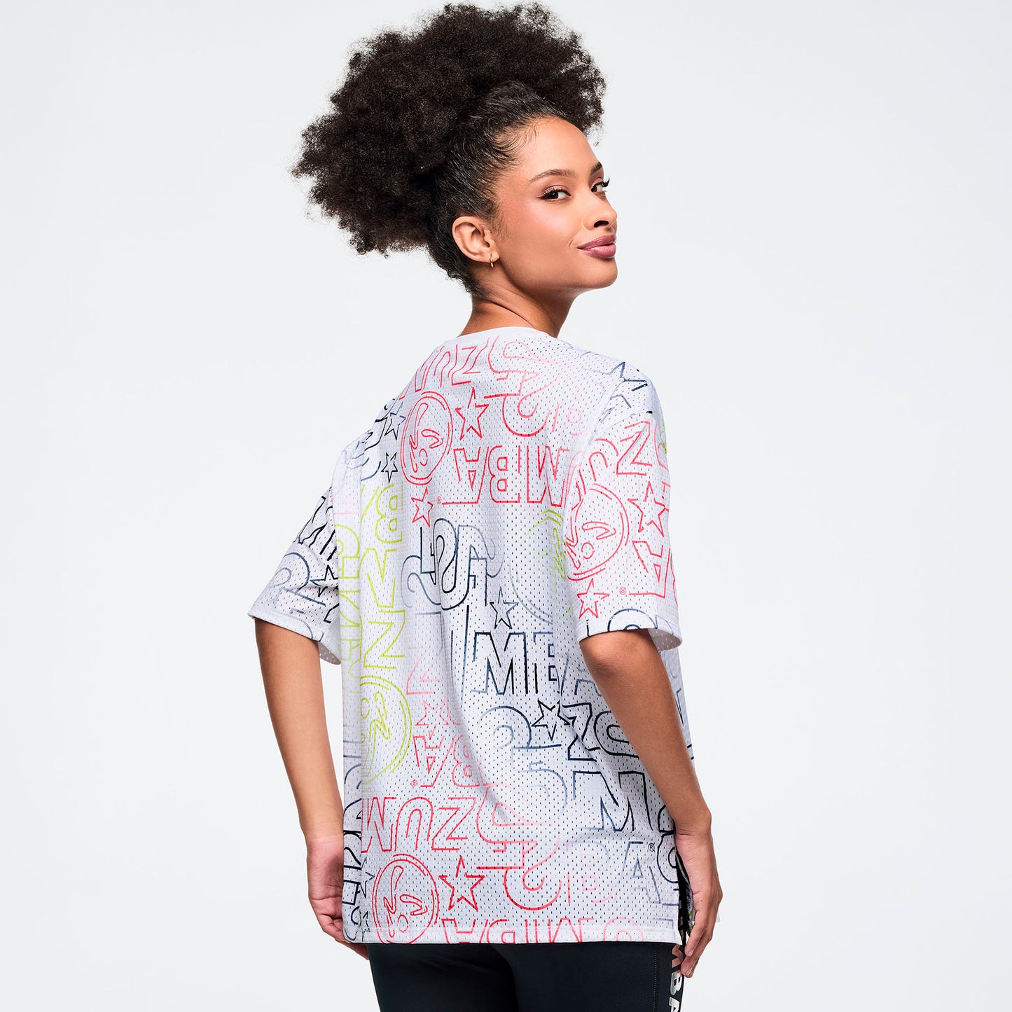 Zumba 25 Boxy Mesh Top Z1T001190