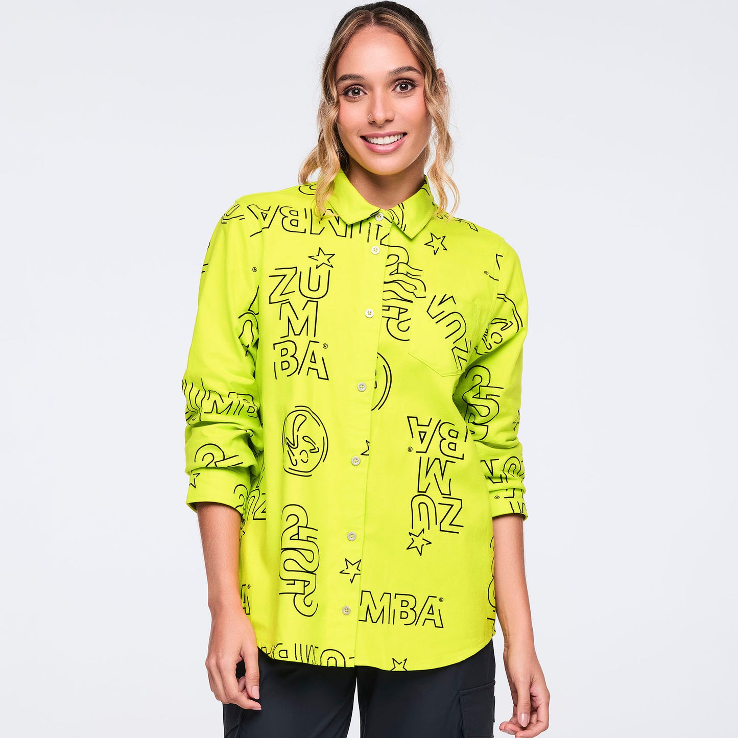 Zumba 25 Button Down Z1T001191
