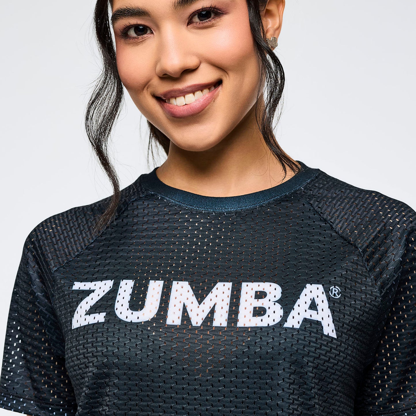 Zumba Basic Mesh Crew Neck Top Z1T001197