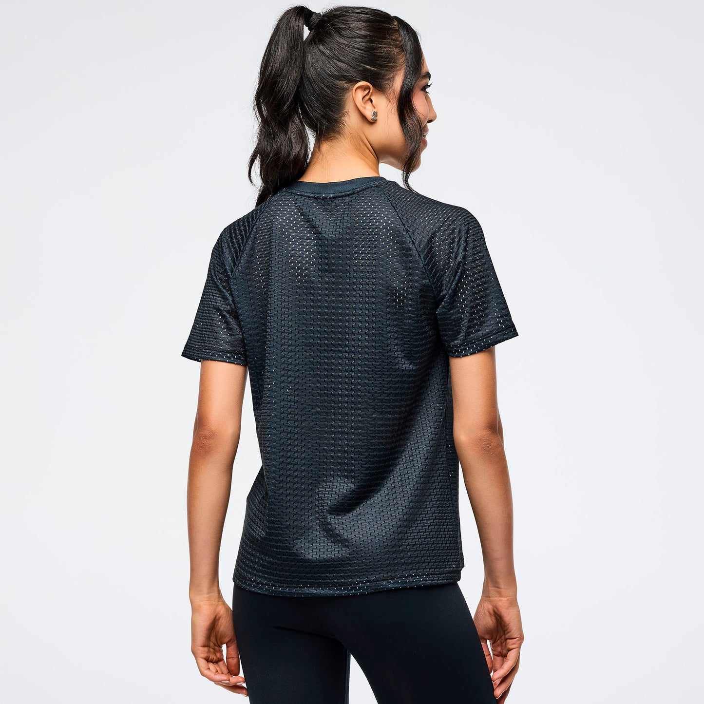 Zumba Basic Mesh Crew Neck Top Z1T001197