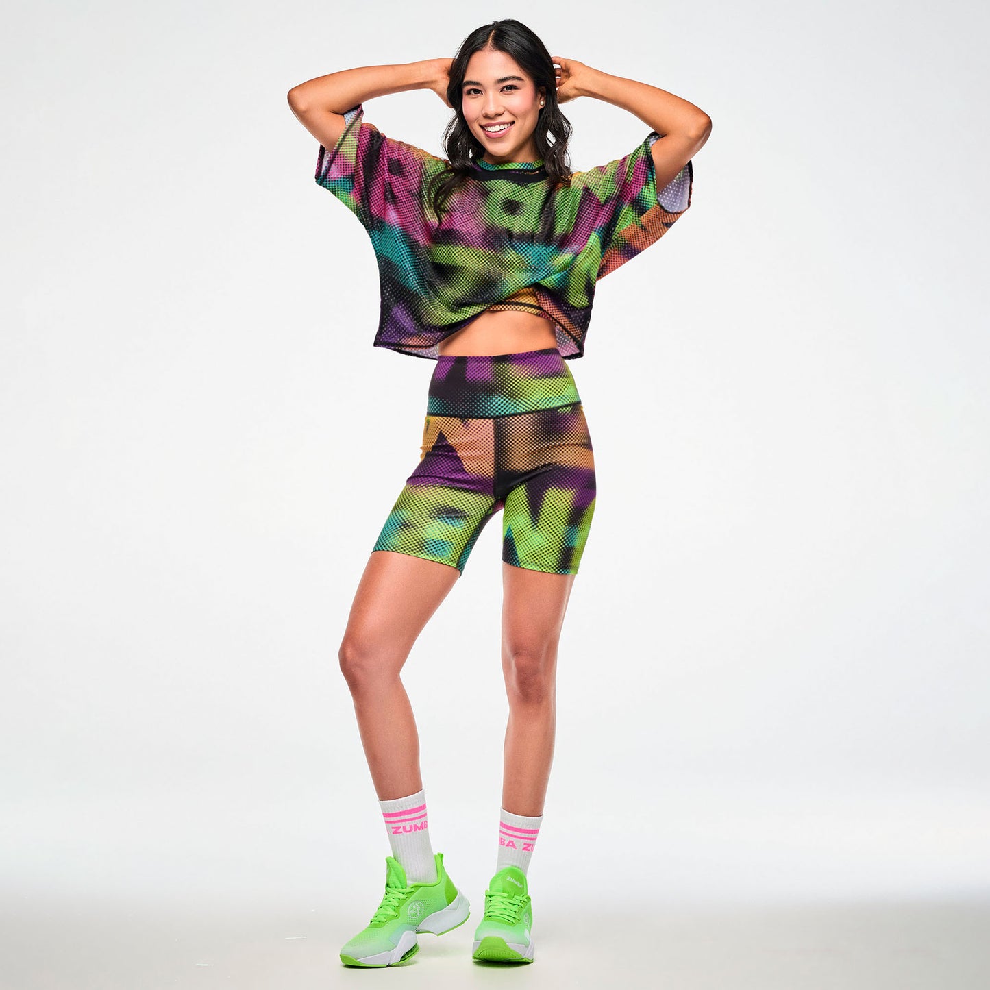 Electric Feel Boxy Dolman Crop Top