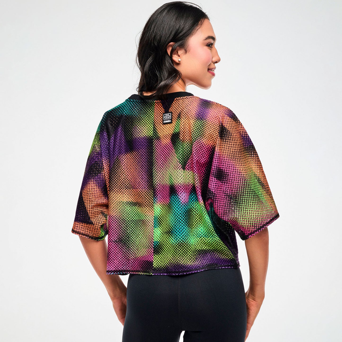 Electric Feel Boxy Dolman Crop Top