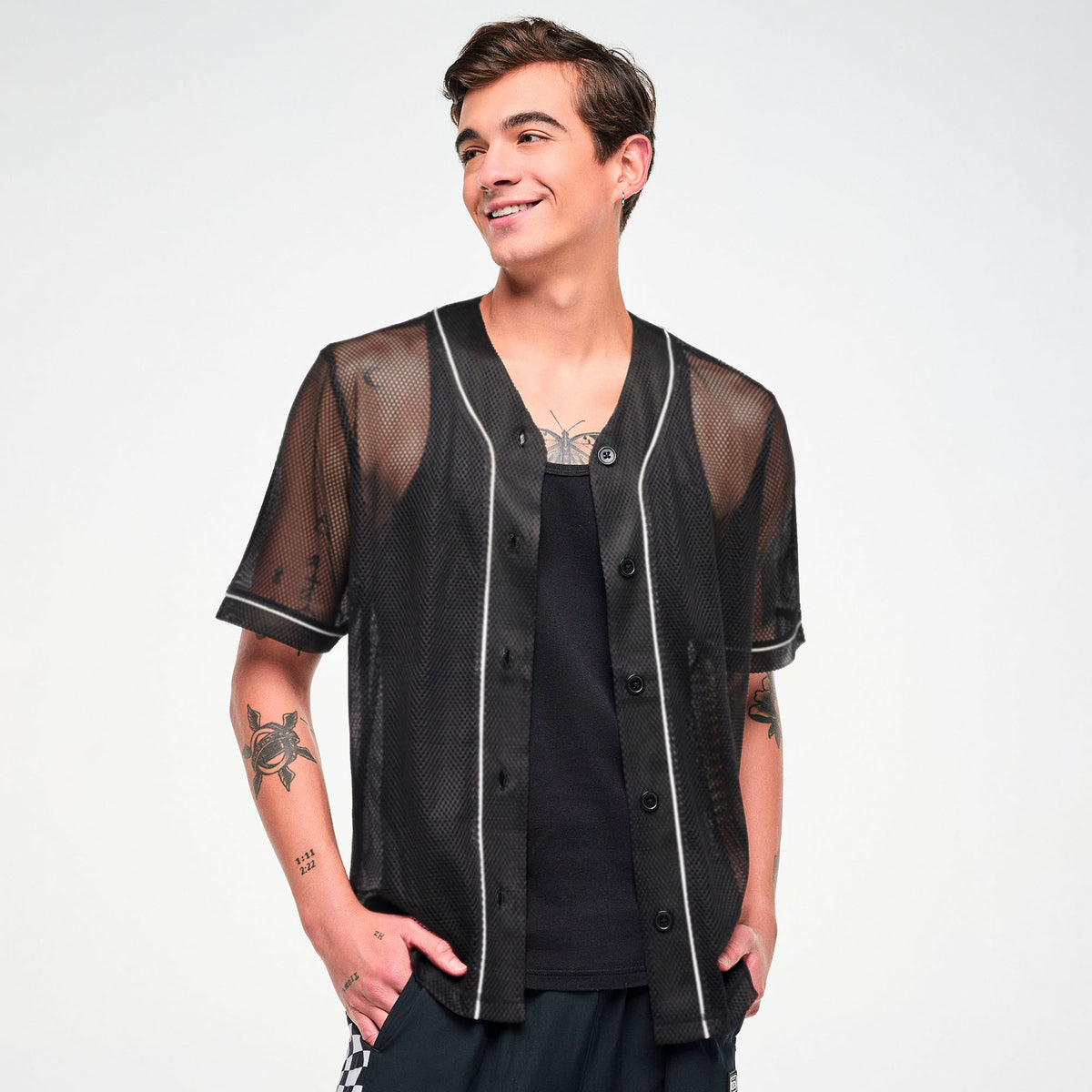 Electric Feel Unisex Mesh Baseball Jersey