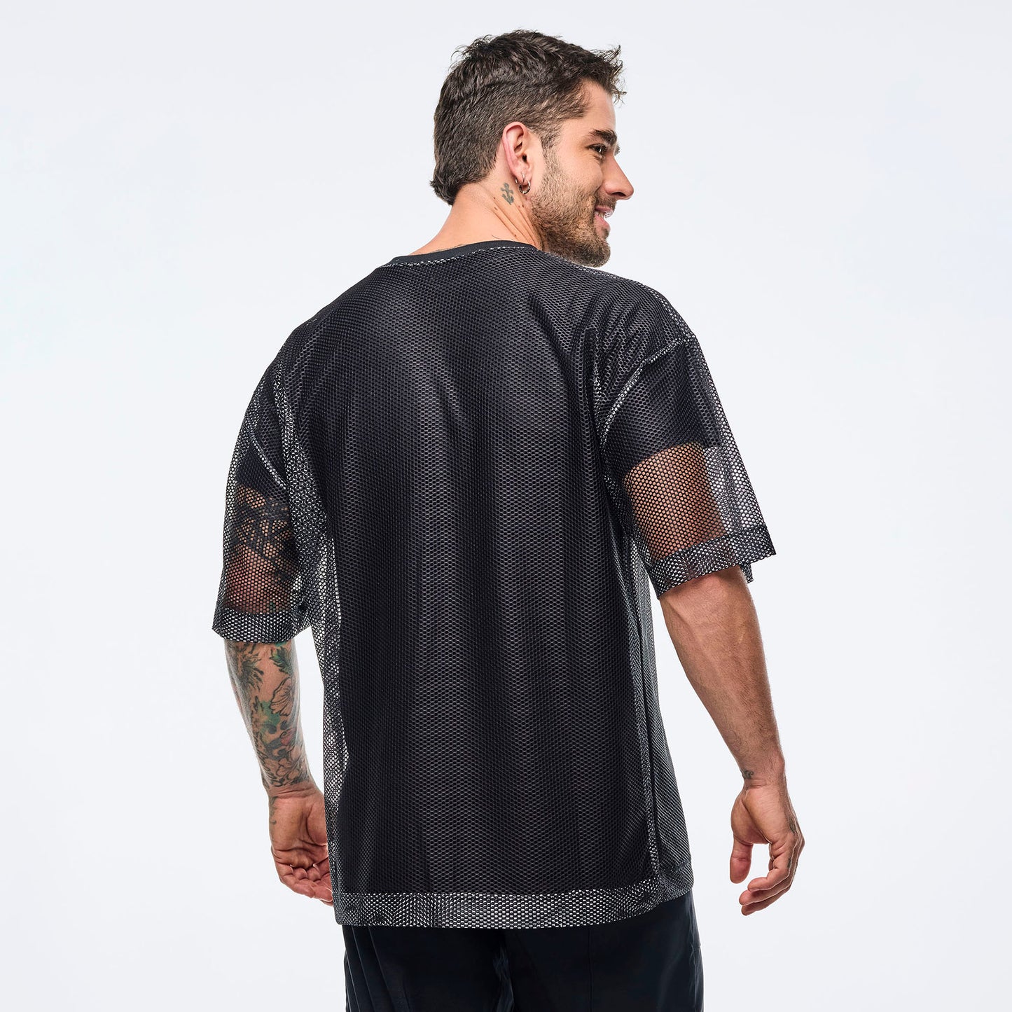 Oversized Long Mesh V Neck Top ★COMING SOON★