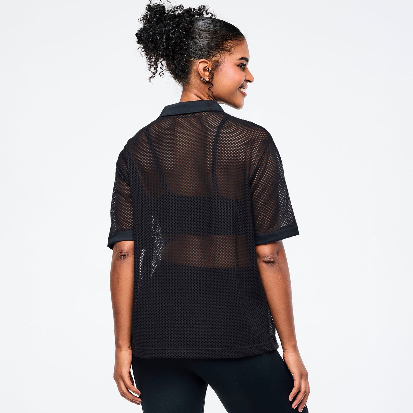 Zumba Basic Oversized Mesh Polo Z1T001251
