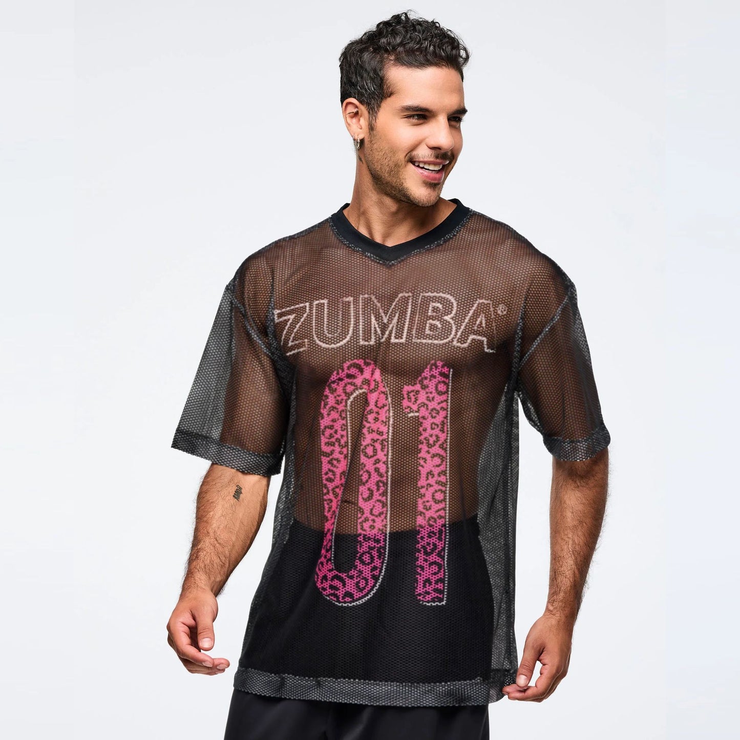 Zumba Sizzlin Oversized Mesh Top