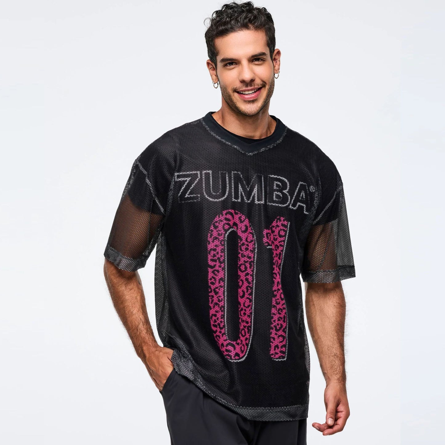 Zumba Sizzlin Oversized Mesh Top