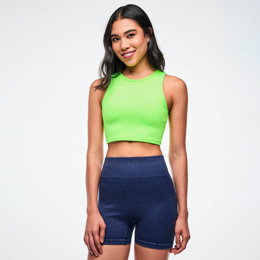 Jean Jamz High Neck Crop Tank Z1T001264