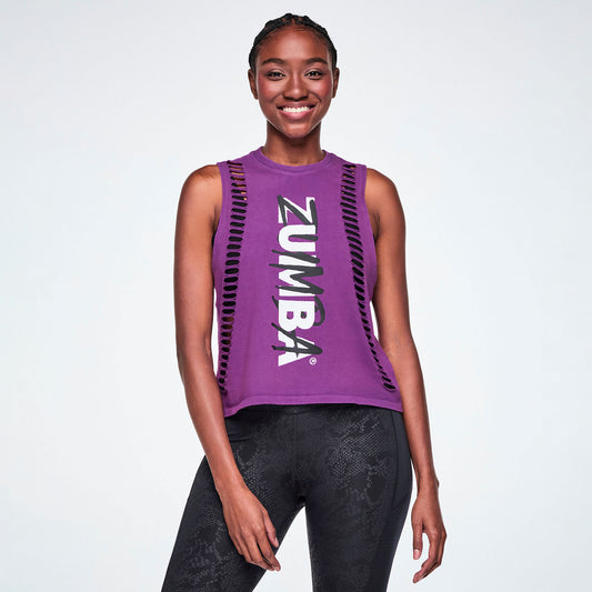 Rock 'n' Roll Muscle Tank With Slashes Z1T001285
