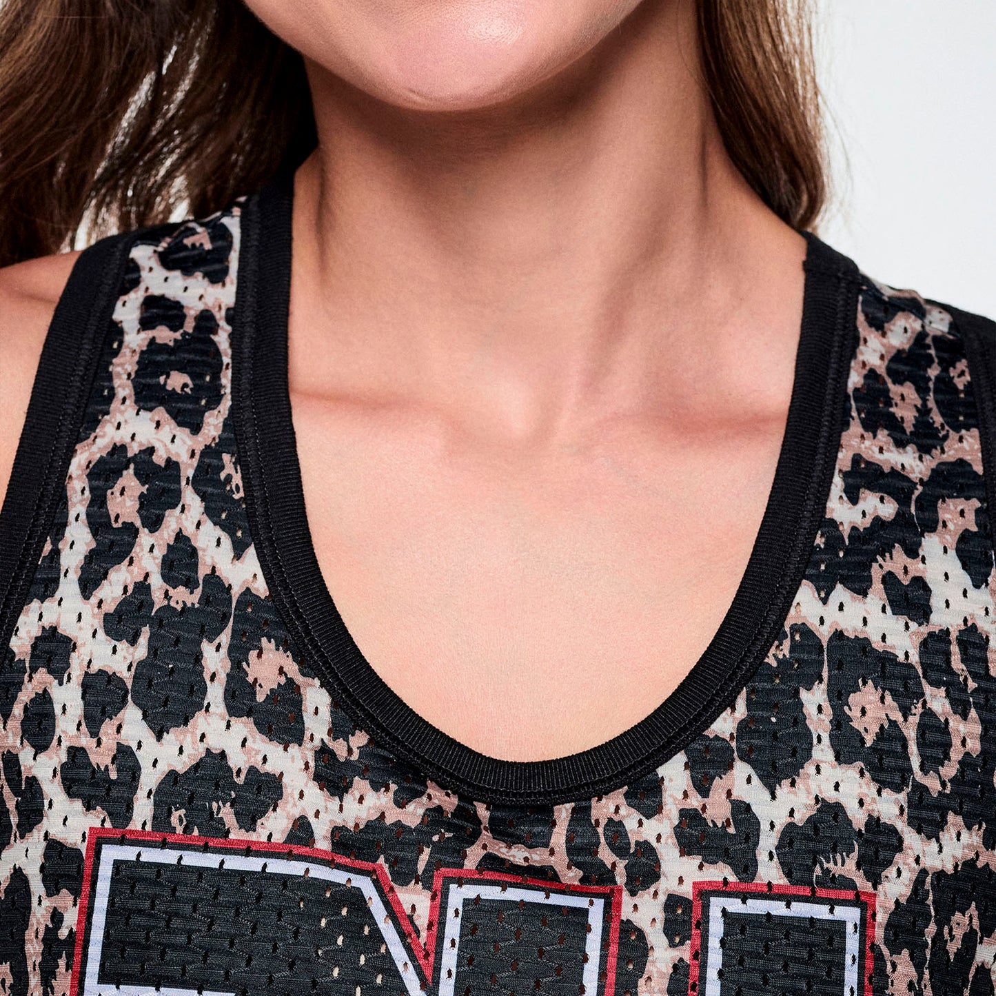 Rock 'n' Roll Basketball Tank With Curved Hem Z1T001287