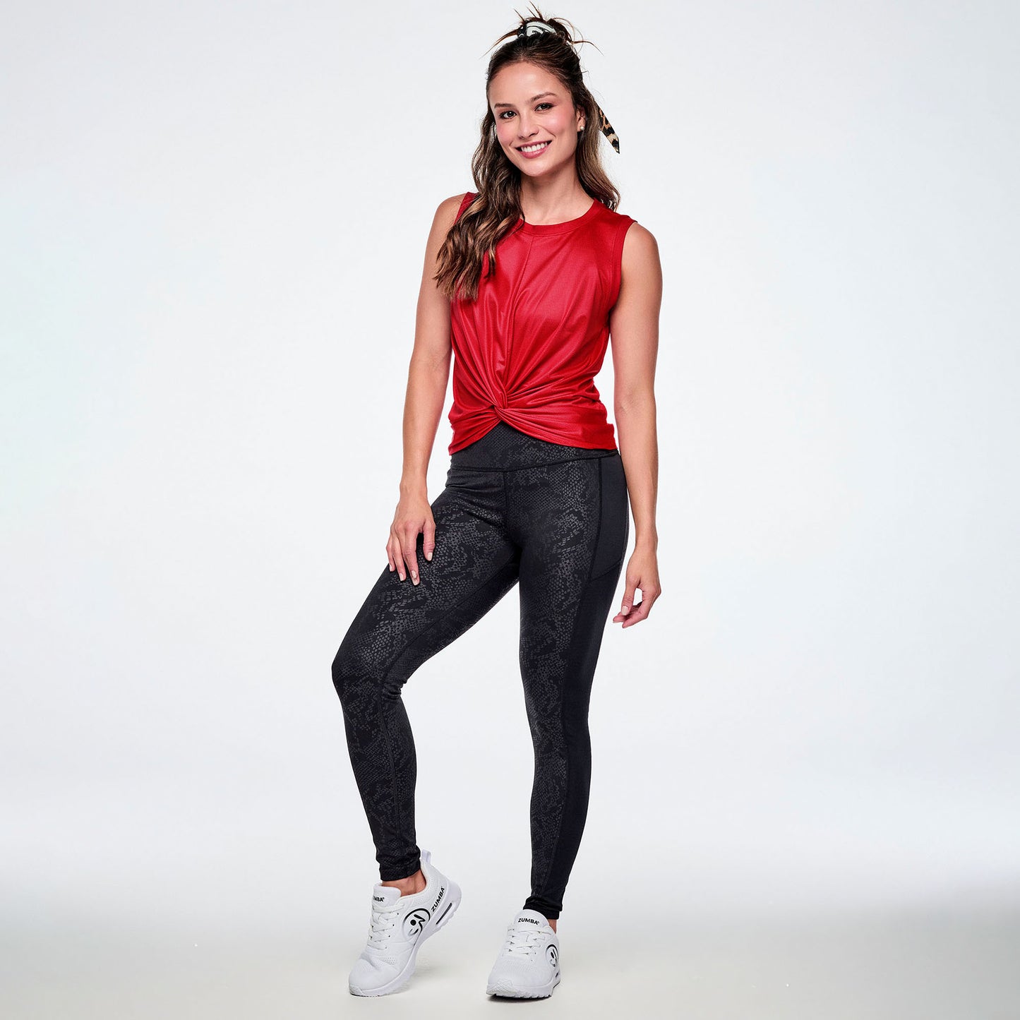 Rock 'n' Roll Front Twist Mesh Tank Z1T001290