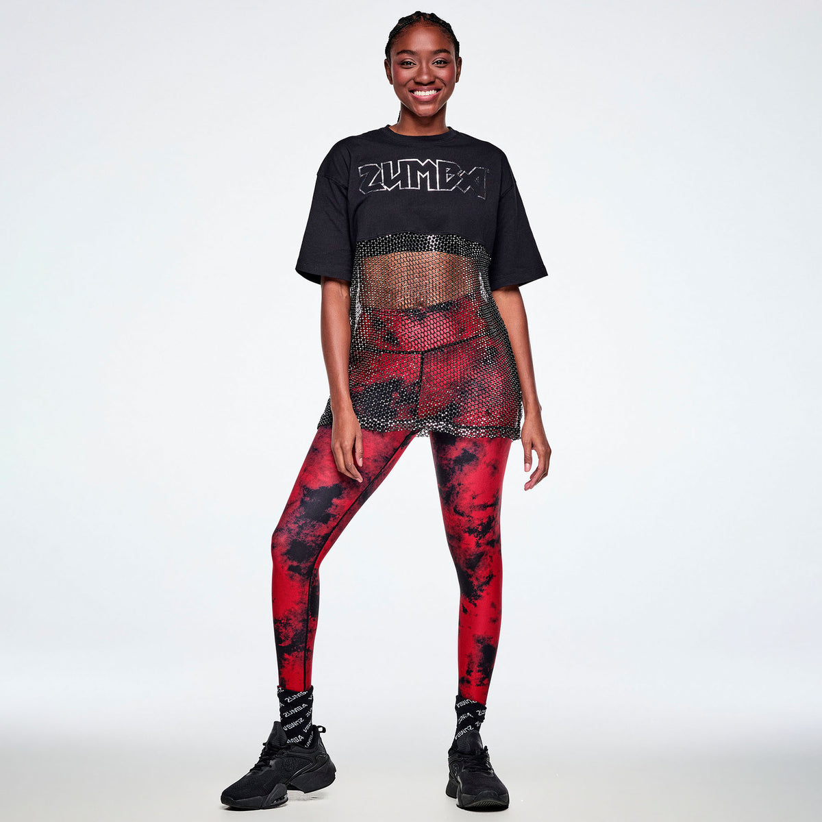 Rock 'n' Roll Oversized Long Mesh Top Z1T001300