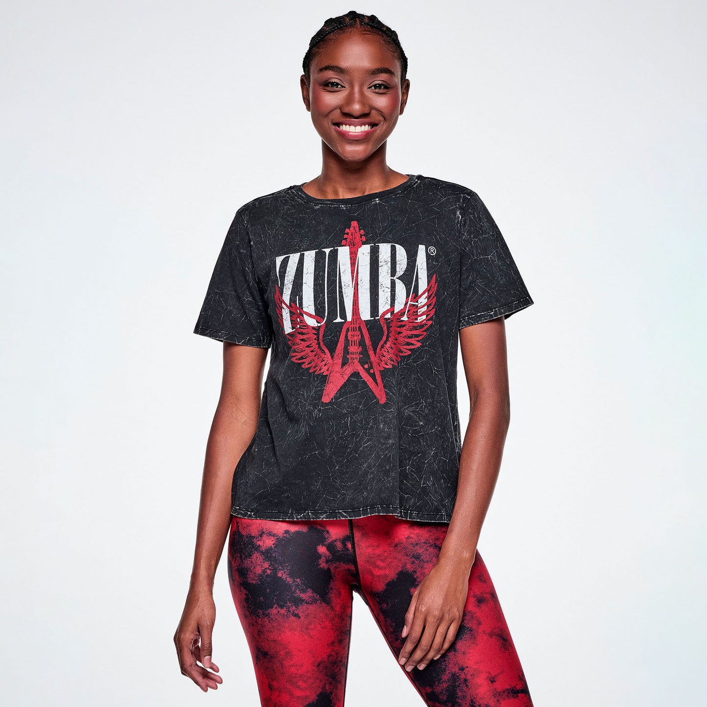 Rock 'n' Roll Loose Crew Neck Tee Z1T001302