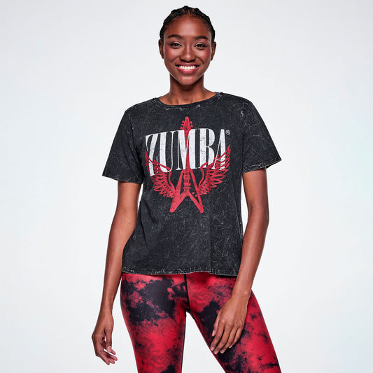 Rock 'n' Roll Loose Crew Neck Tee Z1T001302