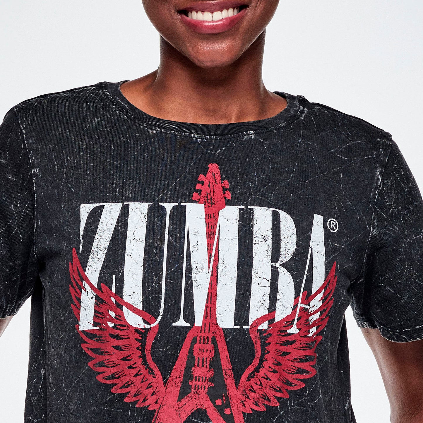Rock 'n' Roll Loose Crew Neck Tee Z1T001302