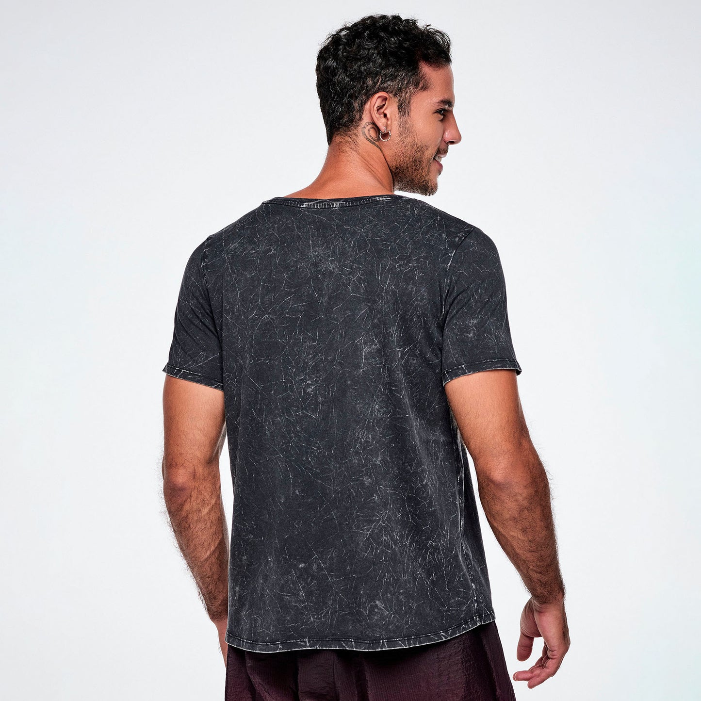 Rock 'n' Roll Loose Crew Neck Tee Z1T001302
