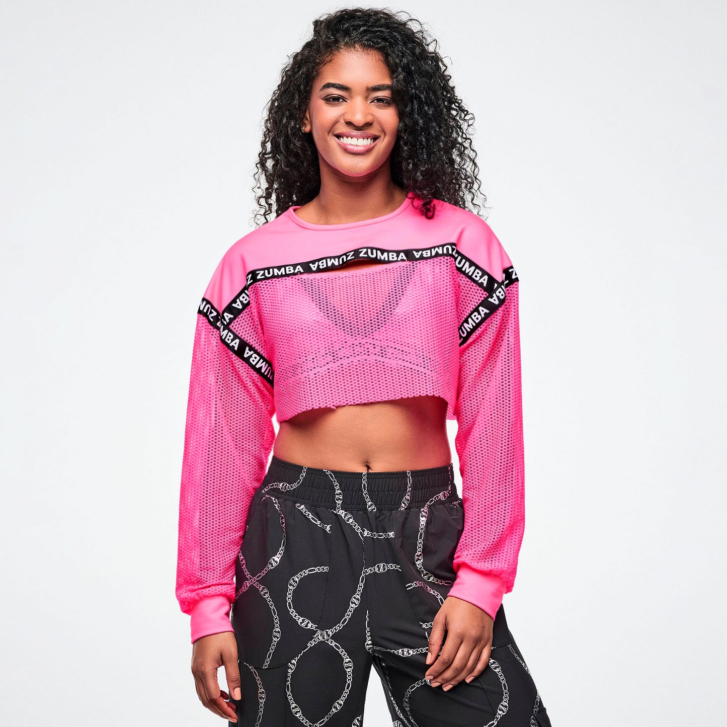 Dale-Z Long Sleeve Crew Neck Crop Top Z1T001323