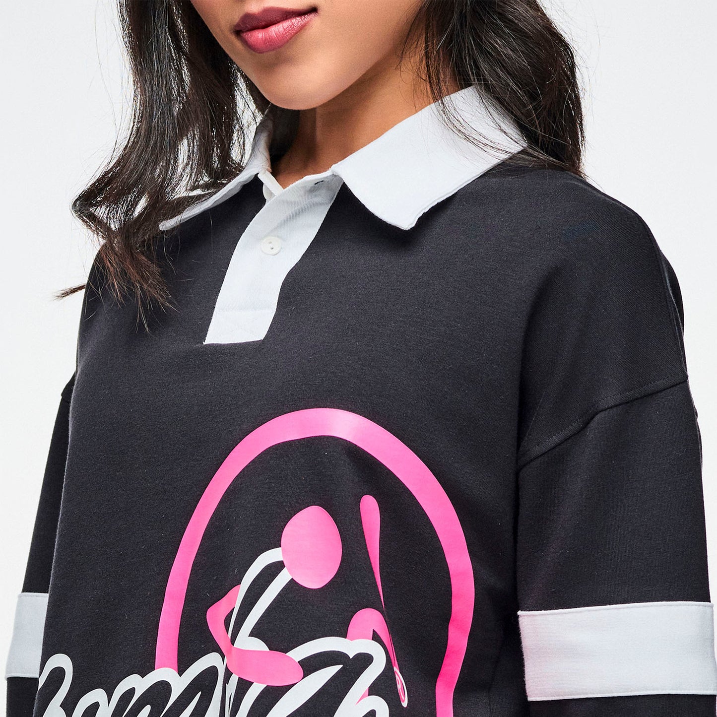 Dale-Z Long Sleeve Crop Polo Z1T001324