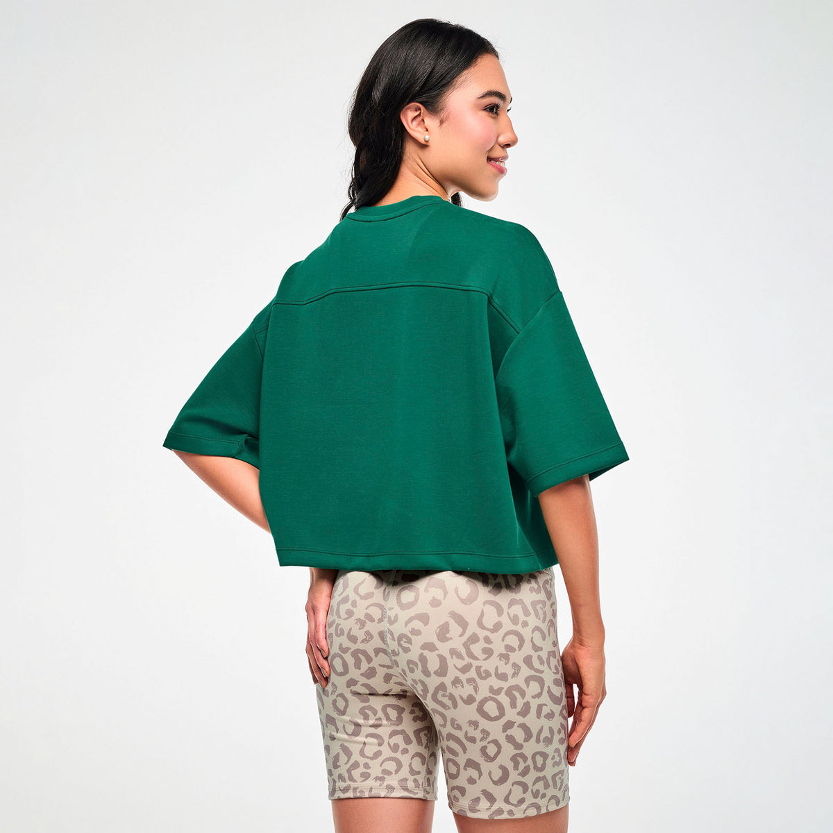 Zumba Modal Drop Shoulder Top - Teal Tango