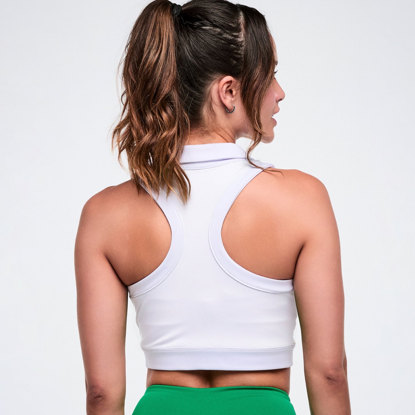 Colour Spree Crop Racerback Polo Z1T001343