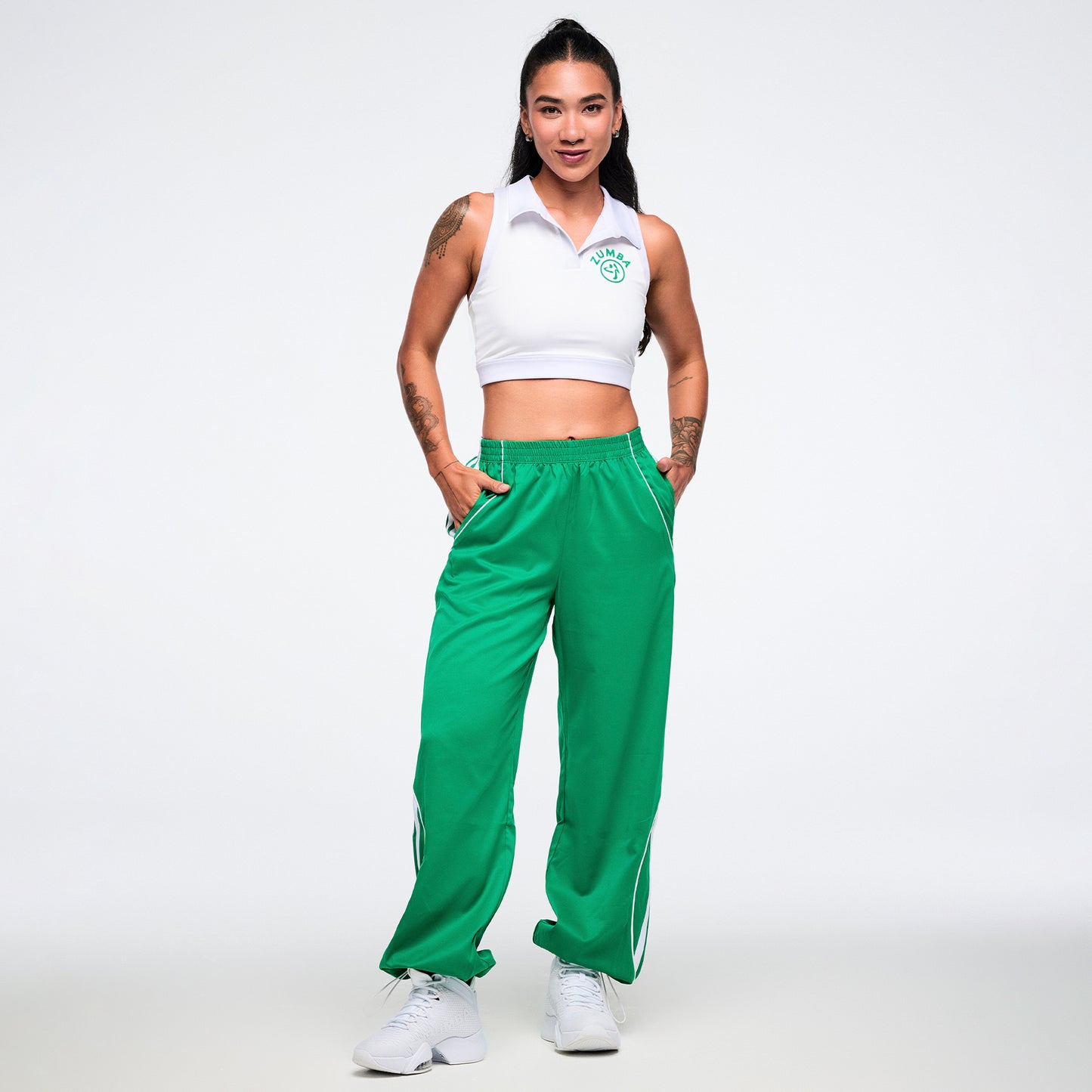 Colour Spree Crop Racerback Polo Z1T001343