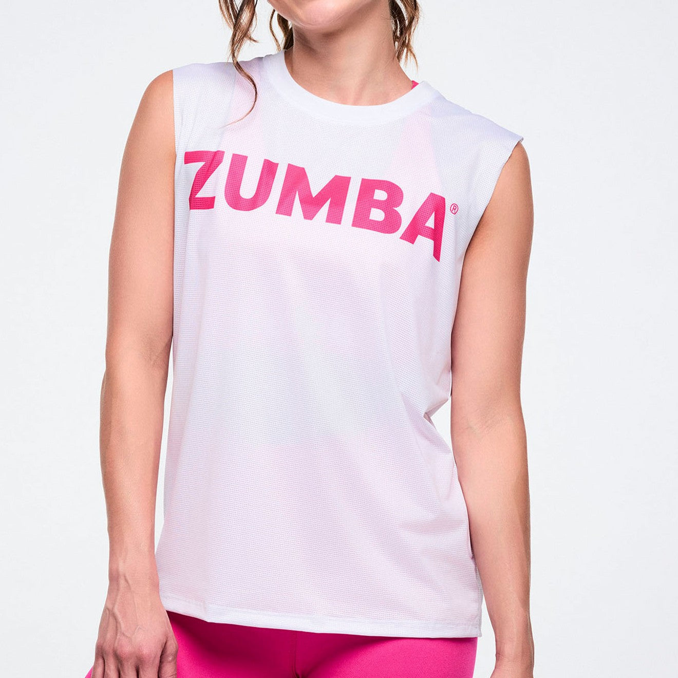 Colour Spree Mesh Crew Neck Muscle Tank Z1T001344