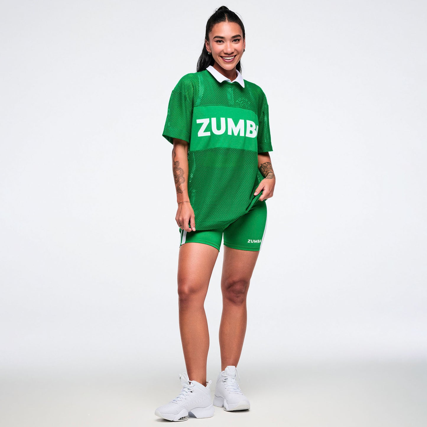 Colour Spree Boxy Mesh Top Z1T001345