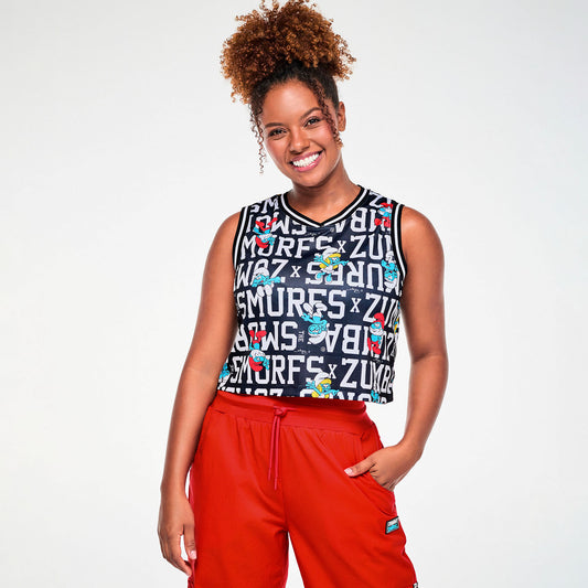 Zumba X The Smurfs Crop Loose Tank