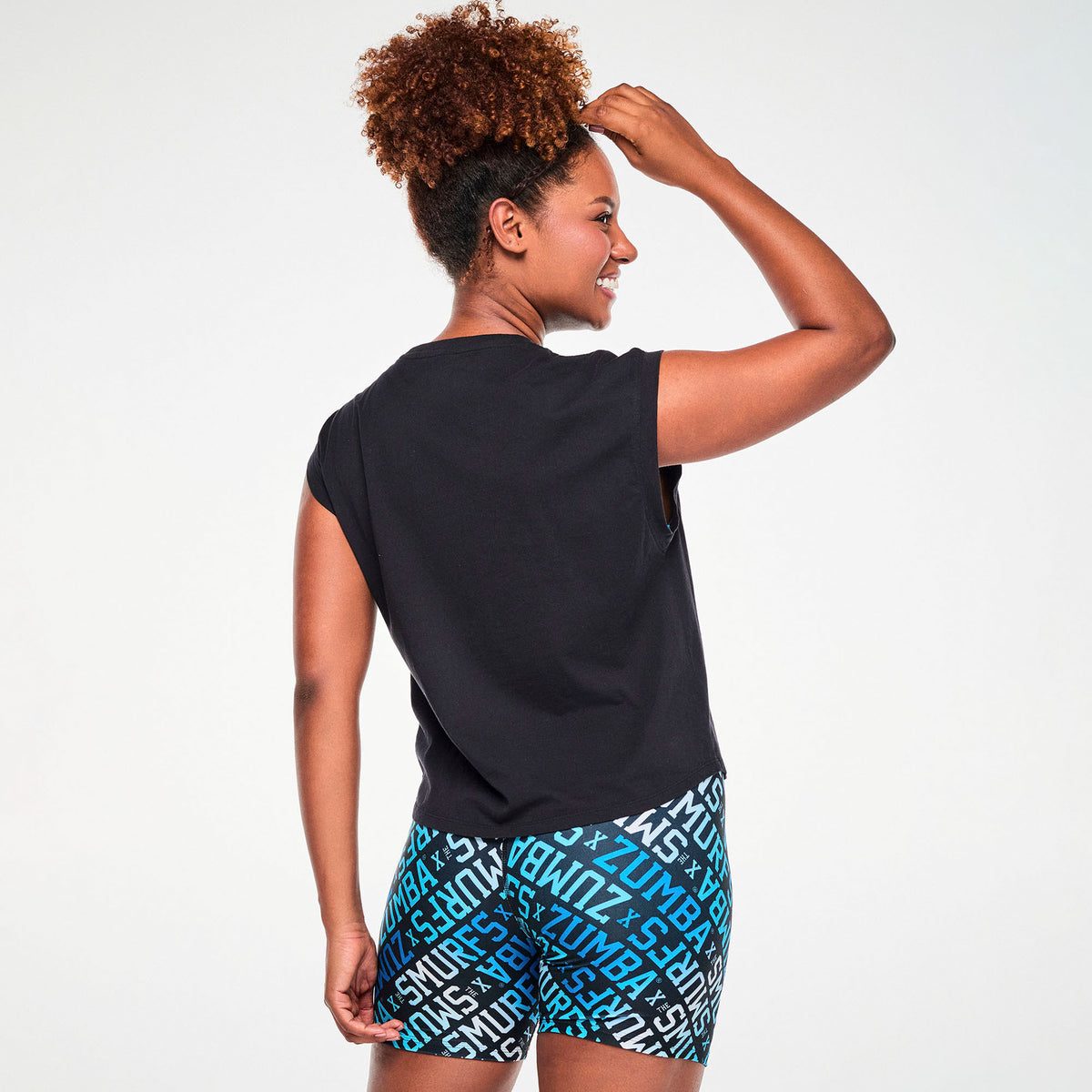 Zumba X The Smurfs Extended Shoulder Loose Tank