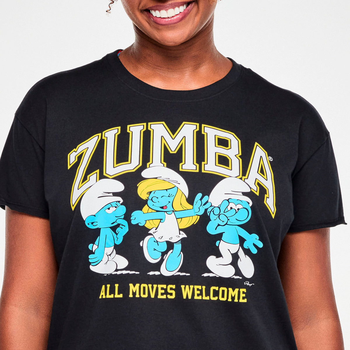 Zumba X The Smurfs Top With Round Hem