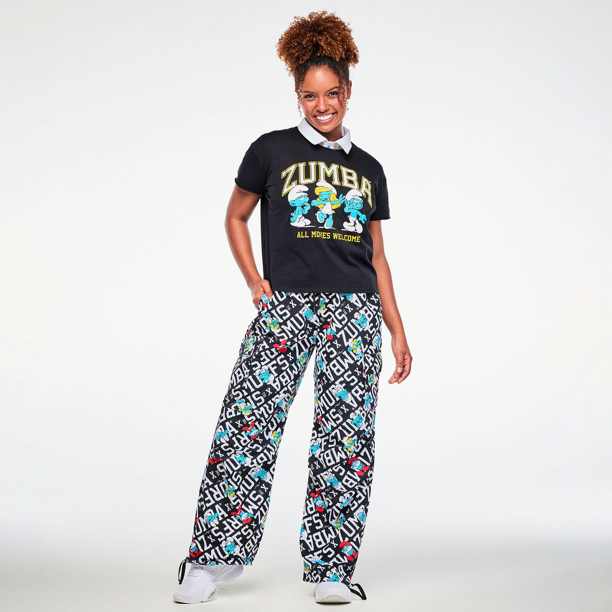 Zumba X The Smurfs Top With Round Hem