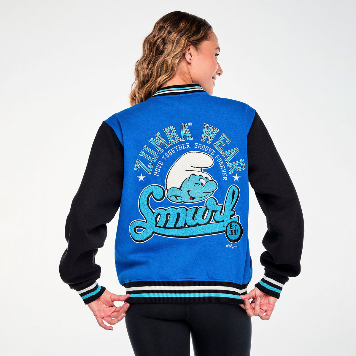 Zumba X The Smurfs Varsity Jacket
