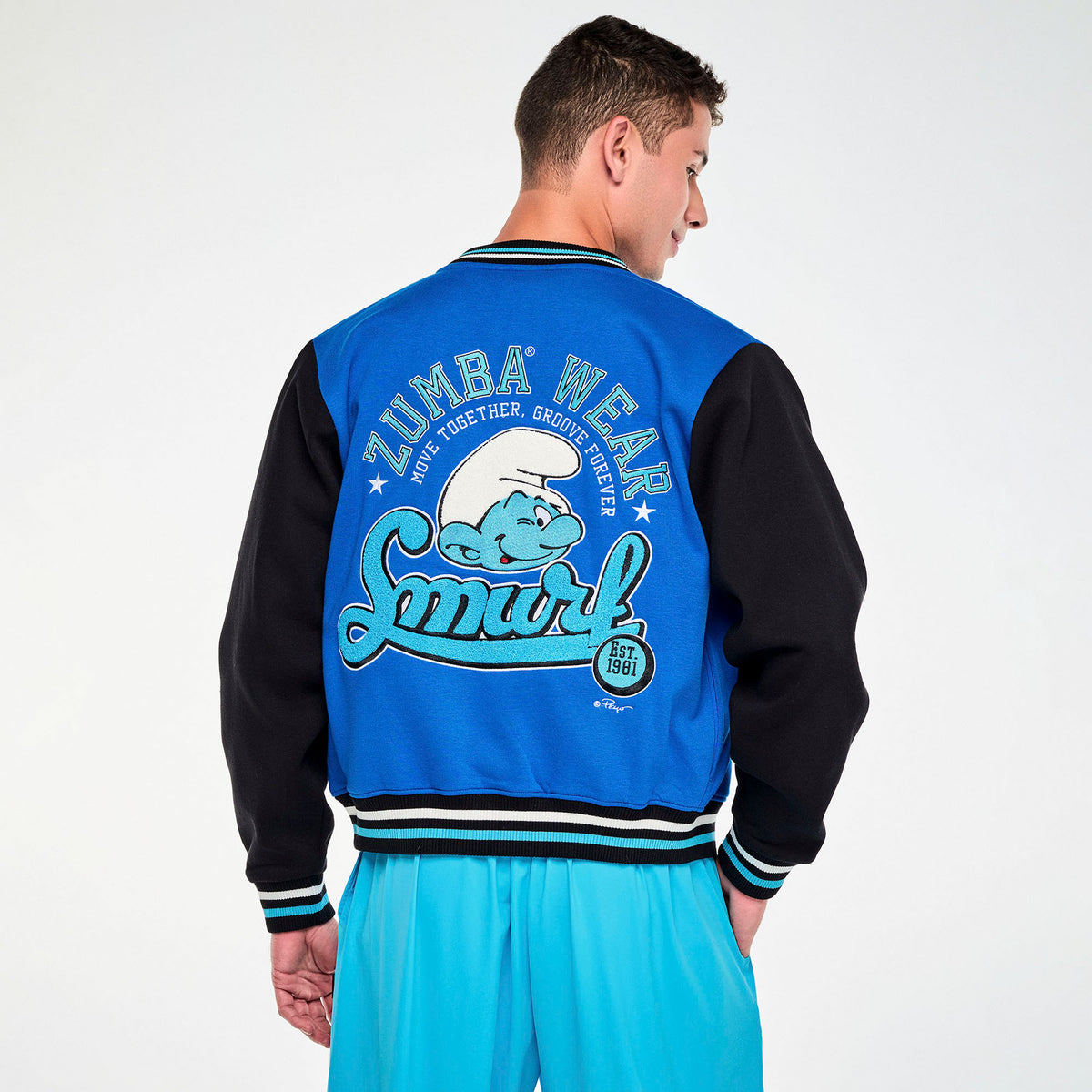 Zumba X The Smurfs Varsity Jacket