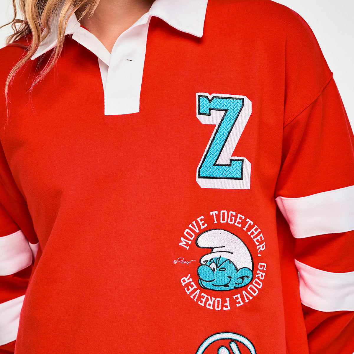 Zumba X The Smurfs Long Sleeve Polo