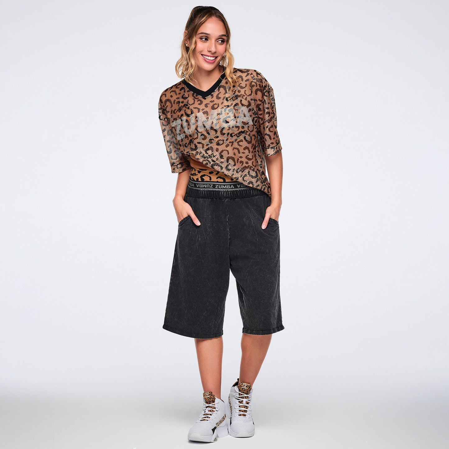 Zumba Wildbeat Oversized Mesh Top Z1T001362