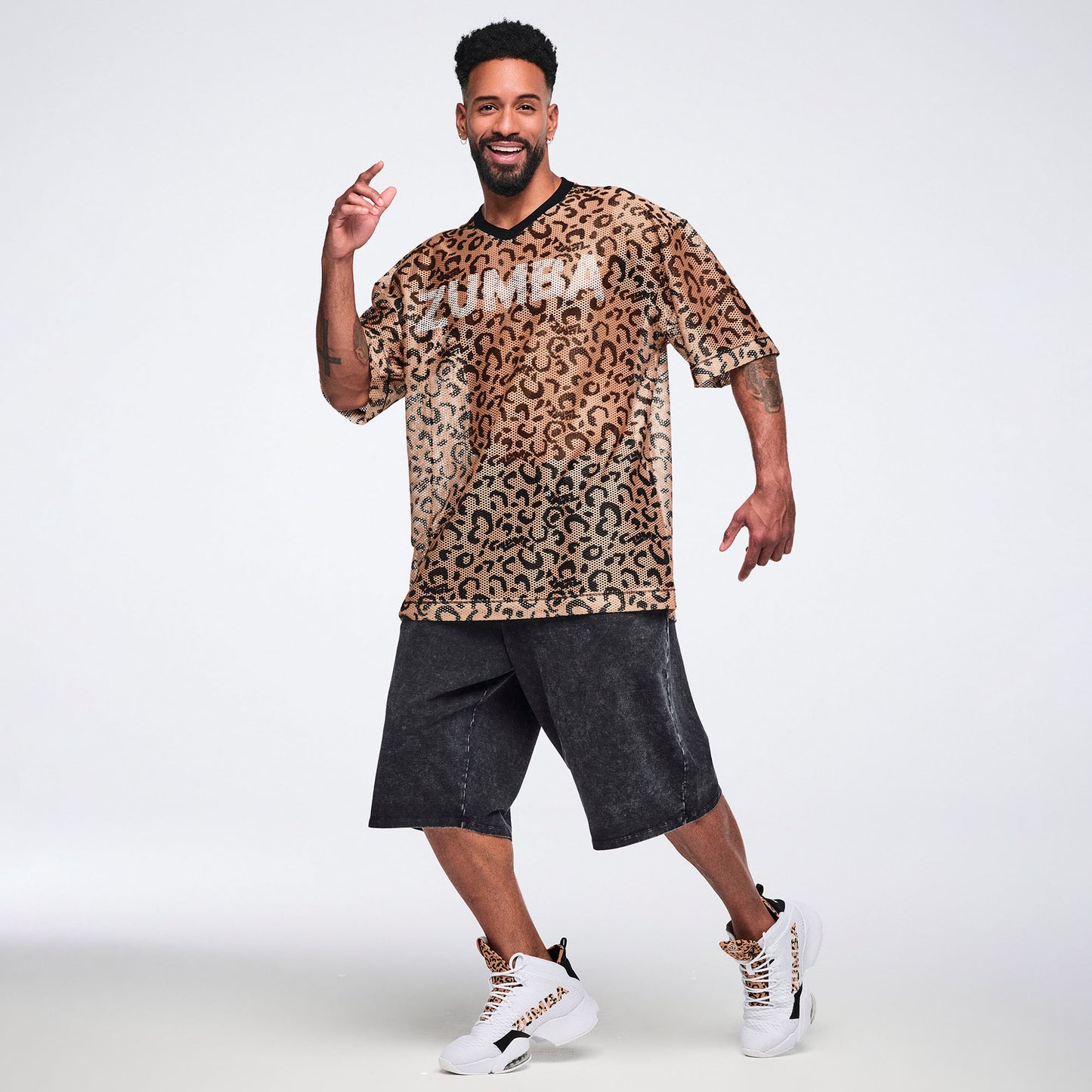 Zumba Wildbeat Oversized Mesh Top Z1T001362