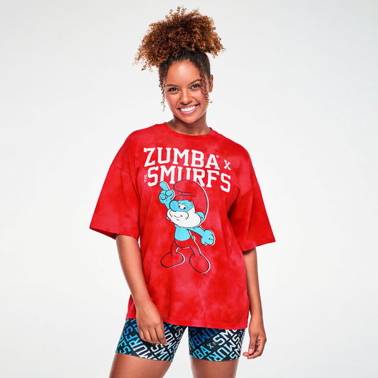 Zumba X The Smurfs Oversized Drop Shoulder Tee